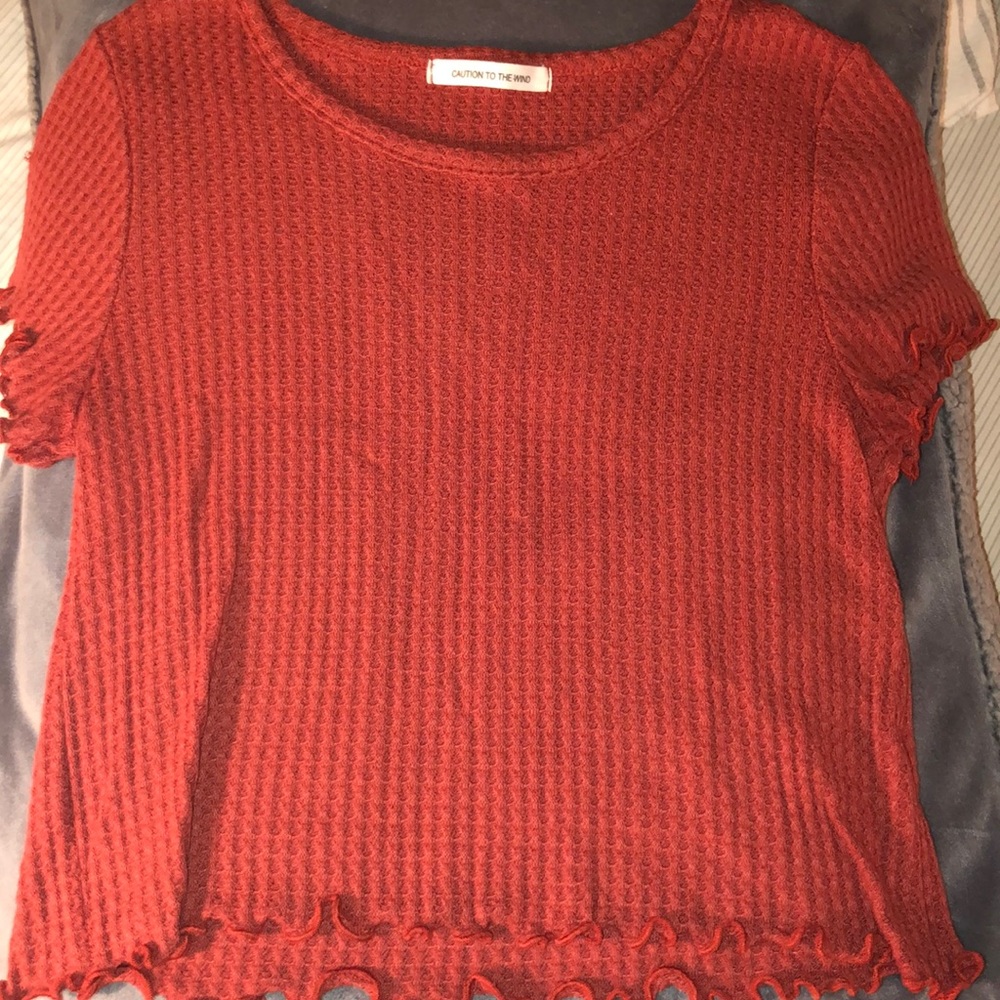 Red/Orange Crop Top